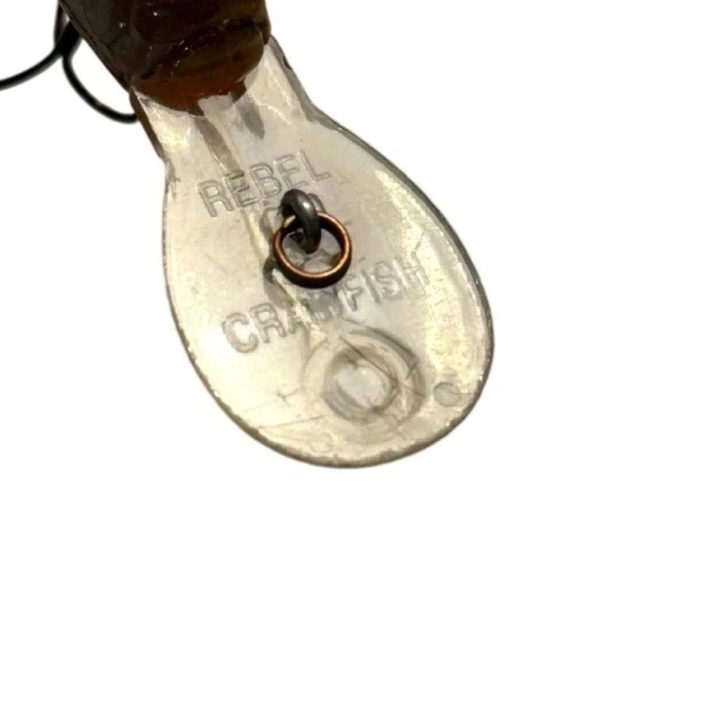 Rebel Wee-Crawfish Deep Diving Crankbait Orange Brown Fishing Lure 2 Inch